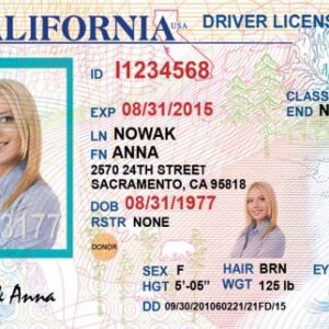 Californian driving license