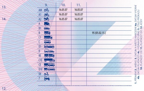 Czech Driving Licence 2