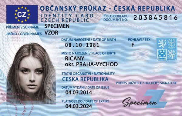 Czech ID front