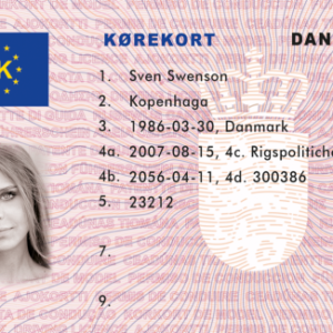 Danish driving licence 1