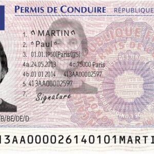 French driving licence front