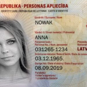 Latvian ID front