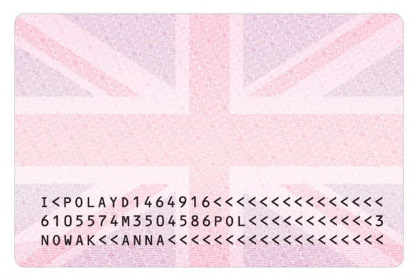 NATIONAL UK ID CARD