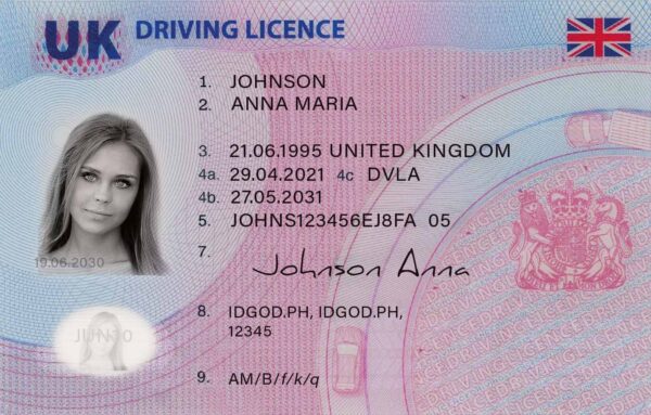 New UK Driving licence Card 1