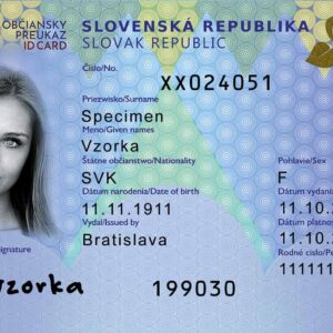 Slovak ID front