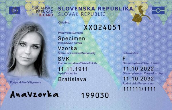 Slovak ID front