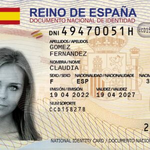 Spanish ID front