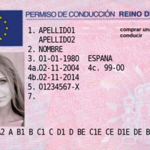 Spanish driving licence front