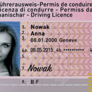 Swiss Driving license front